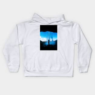 Seljalandsfoss Silouhette Kids Hoodie